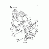 Схема узла: Крепление двигателя для Kawasaki KLE650 Versys 650 ABS