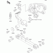 Схема узла: Лапка тормоза для Kawasaki ZX600 ZZ-R600