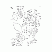 Схема вузла: Engine cover(s)(1/2) для Kawasaki KLX250 KLX250R
