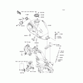 Схема вузла: Паливний бак для Kawasaki KLE650 Versys 650