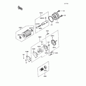 Схема узла: Масляный насос для Kawasaki KL250 KLR250