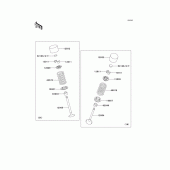 Схема узла: Клапан(ы) для Kawasaki ZR750 Z750