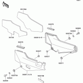 Схема вузла: Side covers для Kawasaki ZG1000 1000GTR
