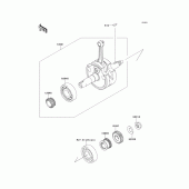 Схема вузла: Колінчастий вал для Kawasaki KLX140 KLX140