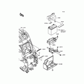 Схема вузла: Battery Case для Kawasaki ZG1400 1400GTR ABS