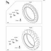 Схема узла: Шины для Kawasaki ZR750 Z750R ABS