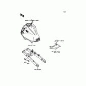 Схема вузла: Інформаційні наклейки для Kawasaki KLE250 Versys-X 250 ABS