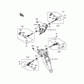 Схема узла: Сигнал поворота для Kawasaki KLX250 D-Tracker X