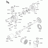 Схема узла: Масляный насос для Kawasaki ZX1200 Ninja ZX-12R
