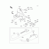 Схема вузла: Вихлопна система для Kawasaki KX250/ KX252 KX250