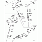 Схема узла: Клапан(ы) для Kawasaki VN1500 VN1500 Classic