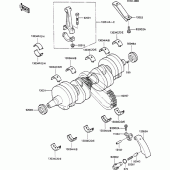 Схема узла: Коленчатый вал для Kawasaki ZX600 GPX600R