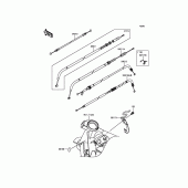 Схема вузла: Троси для Kawasaki BR250 Z250SL ABS
