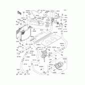 Схема вузла: Радіатор (1/2) для Kawasaki ZX1100 Ninja ZX-11