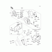Схема узла: Taillight(s) для Kawasaki VN1600 Vulcan 1600 Nomad