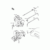 Схема узла: Тросики для Kawasaki VN1700 Vulcan 1700 Vaquero ABS