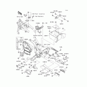 Схема вузла: Кріплення двигуна для Kawasaki VN1600 Vulcan 1600 Mean Streak