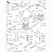 Схема узла: Карбюратор(1/3) для Kawasaki EJ650 W650