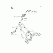 Схема вузла: Рама для Kawasaki KLX125 KLX125