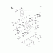 Схема вузла: Suspension для Kawasaki KL650 KLR650