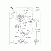 Схема узла: Карбюратор(1/2) для Kawasaki KLX250 KLX250R
