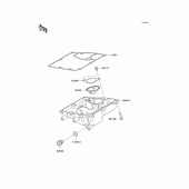 Схема вузла: Oil pan для Kawasaki ER650 ER-6N ABS