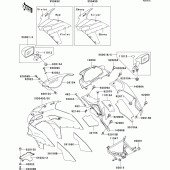 Схема вузла: Cowling(1/2)(zx600-e2) для Kawasaki ZX600 ZZ-R600