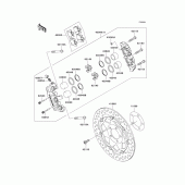 Схема вузла: Front brake(b3/b4) для Kawasaki ZX1200 Ninja ZX-12R