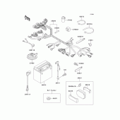 Схема вузла: Electrical equipment для Kawasaki ZX750 Ninja ZX-7R
