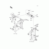 Схема вузла: Підвіска/задній амортизатор для Kawasaki VN2000 Vulcan 2000 Classic LT