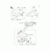 Схема узла: Сиденье для Kawasaki ZX1000 Ninja ZX-10R