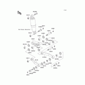 Схема вузла: Задня підвіска для Kawasaki ZG1000 Concours