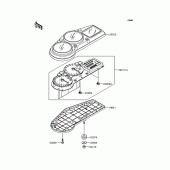 Схема узла: Meter (s) для Kawasaki ZX1200 Ninja ZX-12R