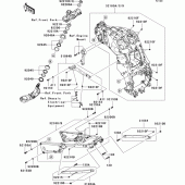 Схема вузла: Рама Kawasaki ZX1400 ZZR1400 ABS