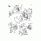 Схема узла: Engine Cover(s) для Kawasaki KLX250 KLX250