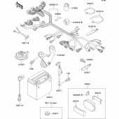 Схема вузла: Electrical equipment для Kawasaki ZX750 ZXR750