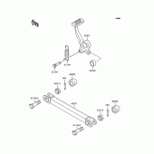 Схема узла: Лапка тормоза для Kawasaki ZR1100 Zephyr 1100RS
