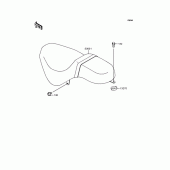Схема вузла: Сидіння для Kawasaki BN125 Eliminator