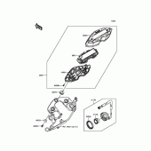 Схема вузла: Приладова панель Kawasaki KLX125 D-Tracker