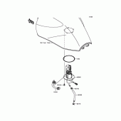 Схема узла: Топливный насос для Kawasaki ZR1200 ZRX1200 DAEG
