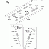 Схема узла: Клапан(ы) для Kawasaki ZR1200 ZRX1200