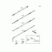 Схема узла: Тросики для Kawasaki ZX900 GPZ900R