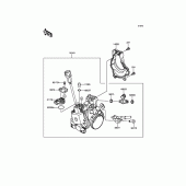 Схема вузла: Throttle для Kawasaki KLX250 KLX250