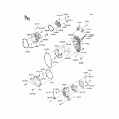 Схема узла: Engine cover(s)(1/2) для Kawasaki ZX600 Ninja ZX-6R