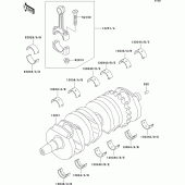 Схема узла: Коленчатый вал для Kawasaki ZX600 ZZ-R600