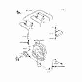 Схема вузла: Котушка запалювання для Kawasaki ZR400 Zephyr X