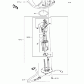 Схема узла: Топливный насос для Kawasaki ZX1000 Ninja 1000 ABS