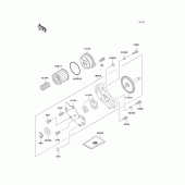 Схема вузла: Масляний насос для Kawasaki KLX300R