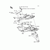Схема вузла: Заднє крило для Kawasaki ZG1400 1400GTR ABS