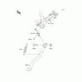 Схема вузла: Підставка для Kawasaki KMX125